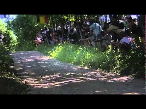 To close for the comfort.Tanak/Molder crazy flat out jump during WRC 72nd Rally Poland 2015