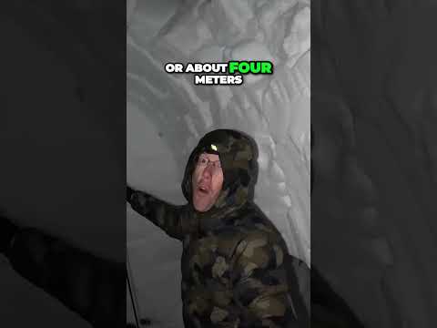 Survival Camping in 12ft of Snow During a Blizzard!