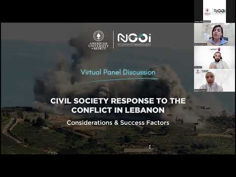NGOi Virtual Panel Discussion 1 | Civil Society Response to the Conflict in Lebanon