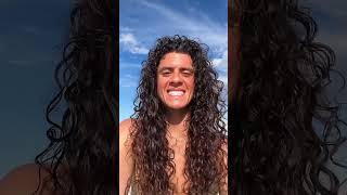 What salt water does to my hair #viral #curlyhair