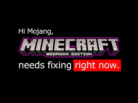 Mojang has simply broken Bedrock Edition. Things are kinda bad right now.