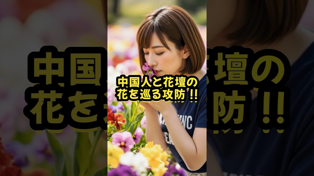 中国人と花壇の花を巡る攻防！　#ai #スカッと #おもしろ  #ジョーク #エピソード