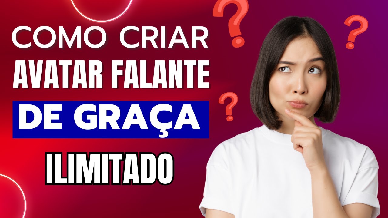 Como criar um AVATAR FALANTE para videos de graça e ILIMITADO.