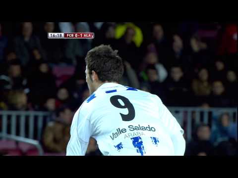 La Liga | Gol de Viguera (0-1) en el FC Barcelona - Deportivo Alavés | 28-11-2012 | J5