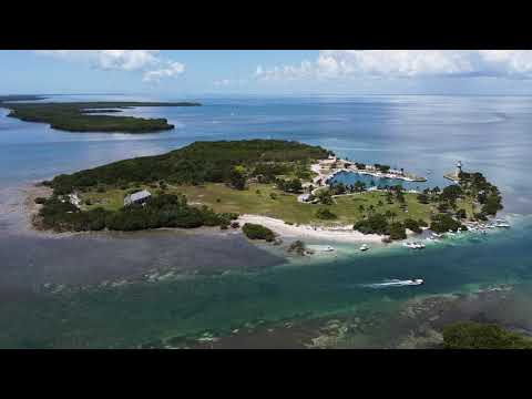 Boca Chita Key Birds Eye View in 4K