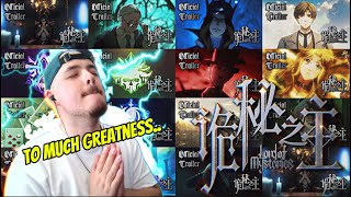 I WATCHED ALL 19 Lord of Mysteries Trailers Before The Anime | ANIME OF THE YEAR CONTENDER