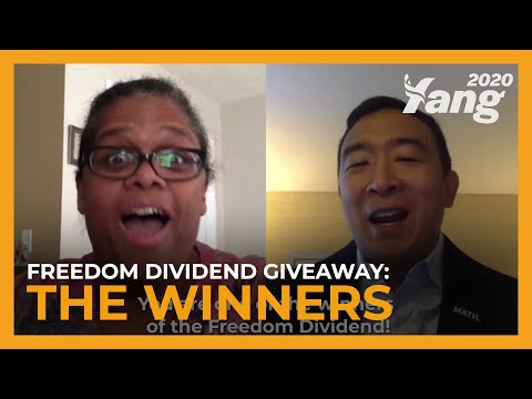 Who Won Andrew Yang's Freedom Dividend Giveaway?