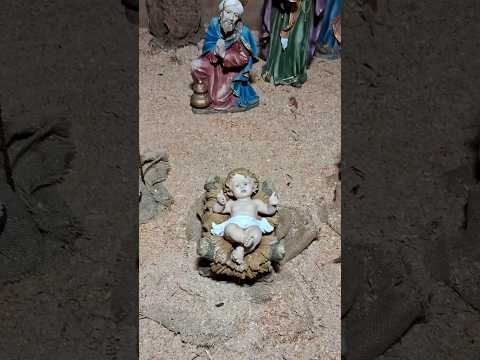 Presépio no parque do Papai Noel em Arapoti-PR