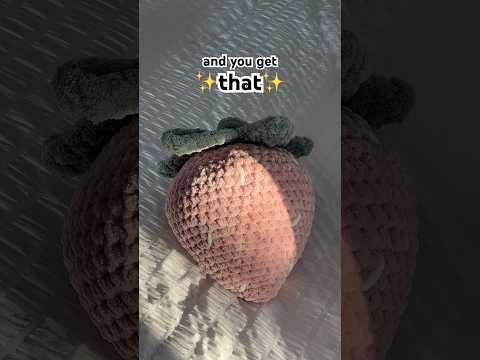 jumbo strawberry!!🍓 #crochet #amigurumi #strawberry #shorts #fyp #foryou #trending #viral #cute