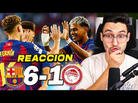 A FAN'S REACTION TO BARCELONA VS. OLYMPIACOS 6-1 *CULÉ THROW* | By Diego X10