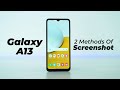 How To Take Screenshot On Samsung Galaxy A13