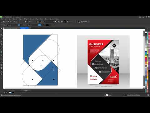 How to Create Corporate Flyer Design Template Using Coreldraw