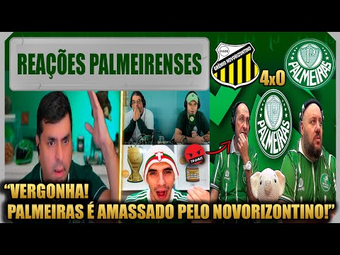 REAÇÕES PALMEIRENSES - NOVORIZONTINO 4x0 PALMEIRAS - PAULISTÃO 2026 - VAMOS RIR DO PALMEIRAS!