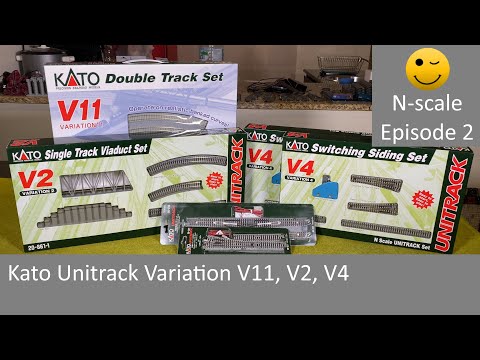 Kato Unitrack Variation V11, V2, V4 (N-scale episode 2)