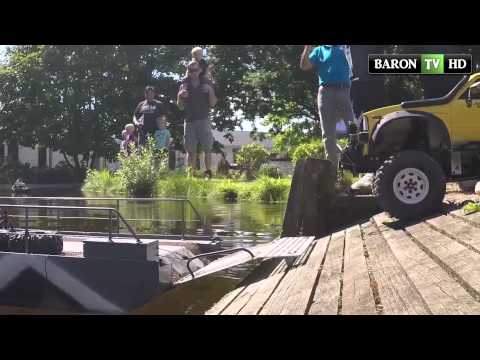 Scale RC trucks in a scale town