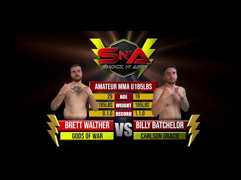 Shock N Awe 34 - Brett Walther vs Billy Batchelor Amateur Middleweight MMA
