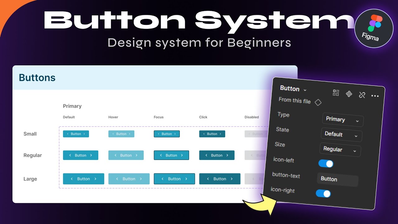 Figma RESPONSIVE BUTTONS in 10 minutes - Beginners Tutorial
