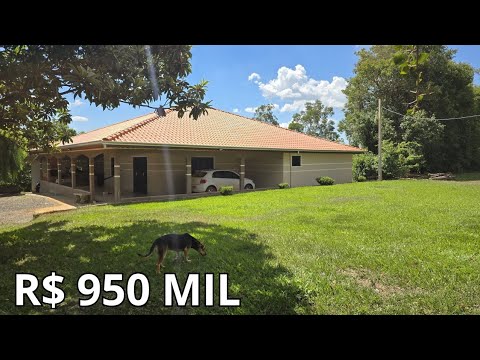 CHÁCARA PORTEIRA FECHADA COM CAMPO DE FUTEBOL E CASA GRANDE R$ 950 MIL - Código: 2621