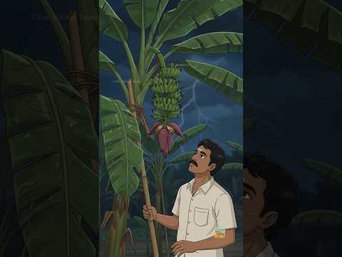 🌧️ Stormy Night in a 90s Village 🌿 | Traditional Banana Flower Vadai & Cozy Village Life #shorts