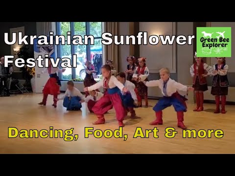 Ukrainian Sunflower Festival Dancing - Ukrainian Hopak Dance - Ukraine Tradition - Part 1