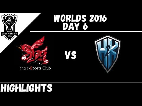AHQ vs H2K | Highlights Worlds 2016 Day 6 | AHQ e-Sports Club vs H2K