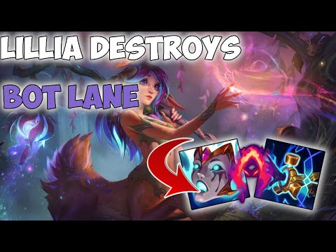LILLIA ADC IS A ONE SHOTTING MACHINE - League of Legends