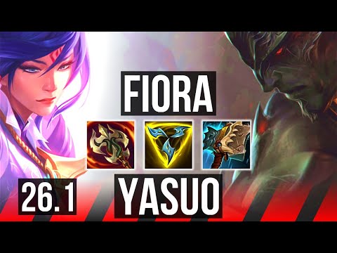 FIORA vs YASUO (TOP) | 44K damage | EUNE Master | 26.1