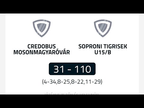 Credobus Mosonmagyaróvár -Soproni Tigrisek U15/B