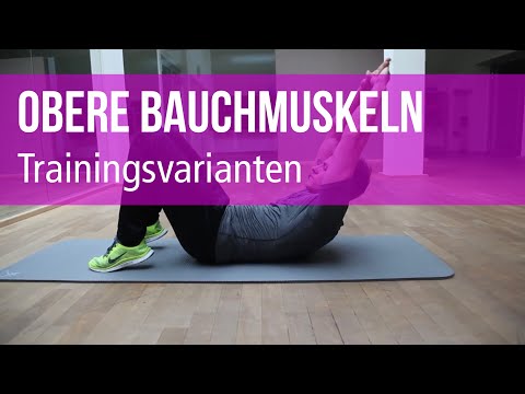 Obere Bauchmuskulatur trainieren und kräftigen