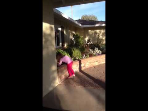 Amaya making mud cakes, Jan. 2013