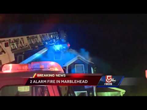 Family escape two alarm fire in Marblehead
