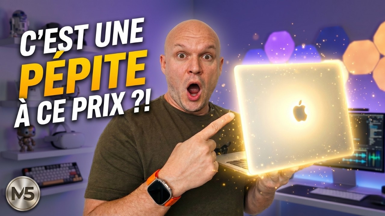 Test MacBook Air M5 — Miniature vidéo YouTube