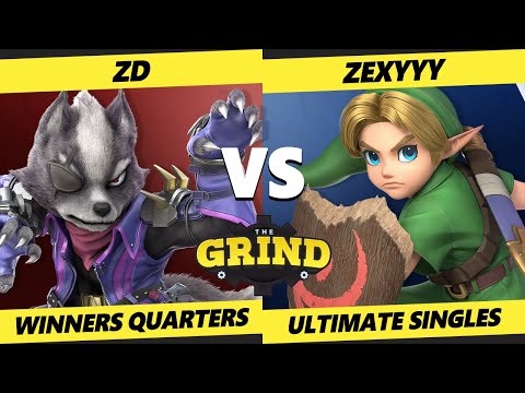The Grind 203 Winners Quarters - ZD (Wolf) Vs. Zexyyy (Young Link) Smash Ultimate - SSBU