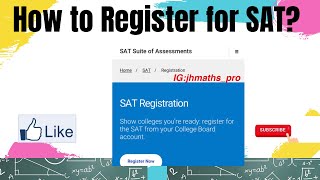 How to Register for SAT on Collegeboard/ Easy/ Updated Procedure