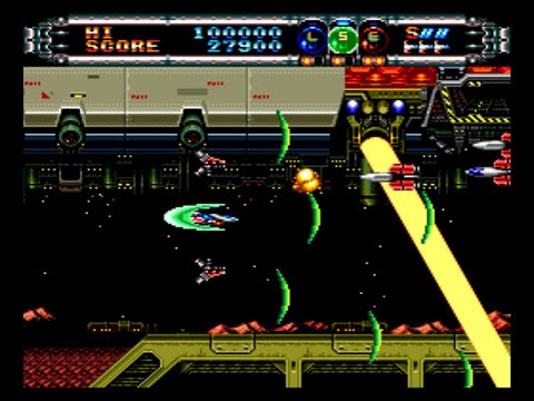 Gate of Thunder (PCE) gameplay - Level 1, Normal difficulty