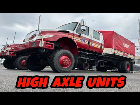 🌟 FLEET FRIDAY 🌟 FDNY HIGH AXLE & SWIFT WATER UNITS  ~ HIGH CLEARANCE VEHICLES
