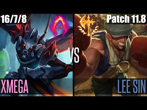 XMEGA KHA'ZIX vs LEE SIN | NA GRANDMASTER | Patch 11.8