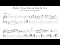 McCoy Tyner Solo on Four by Five - Piano Transcription (Sheet Music in Description)