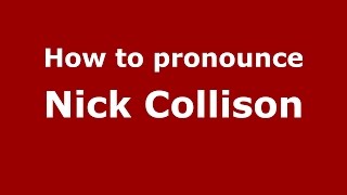 How to pronounce Nick Collison
