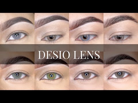 DESIO LENSES ON DARK BROWN EYES (PART 1) | 8 COLOURS