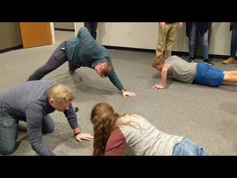 Cheesy Potato Heads Win Pushup Contest