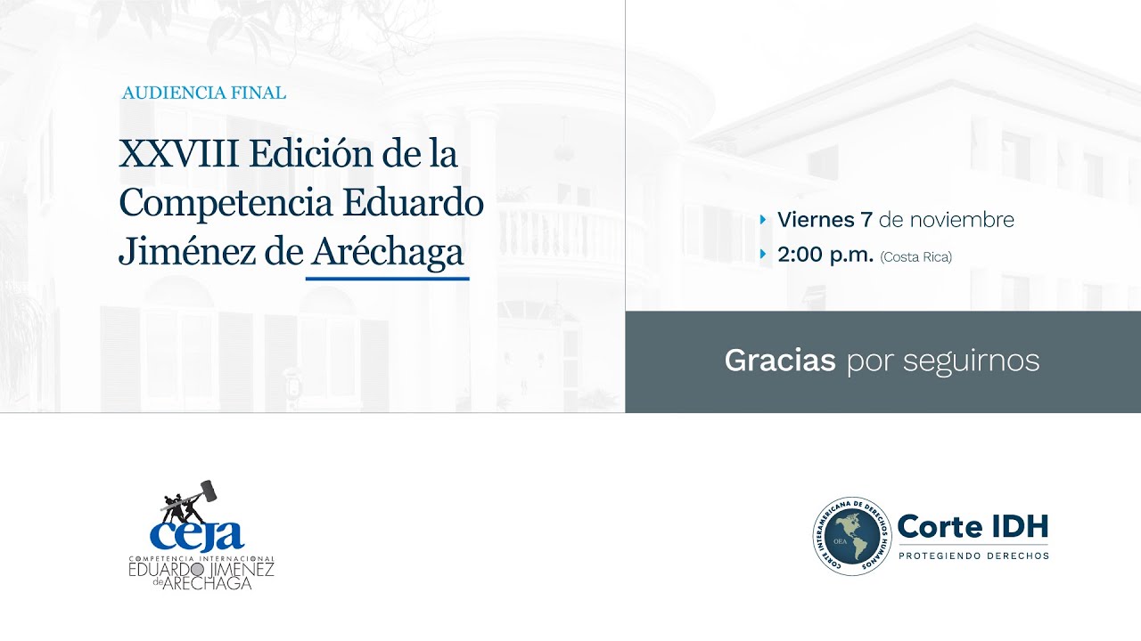 XXVIII Edición de la Competencia Eduardo Jiménez de Aréchaga, organizada por ACODI