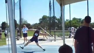 Javelin throw: 76.66 meters Quebec provincial record, nery gustavo kennedy