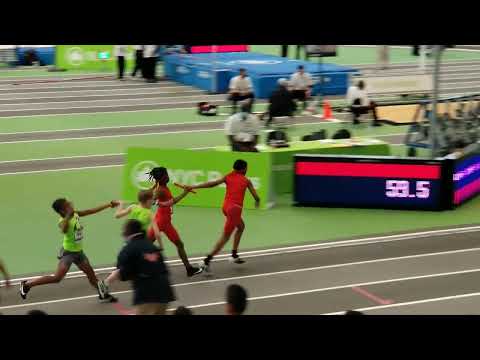 USATF YOUTH INDOOR NATIONAL CHAMPIONSHIP 2022 4x200 relay Shawn Dorin Jr #youthtrack #fyp