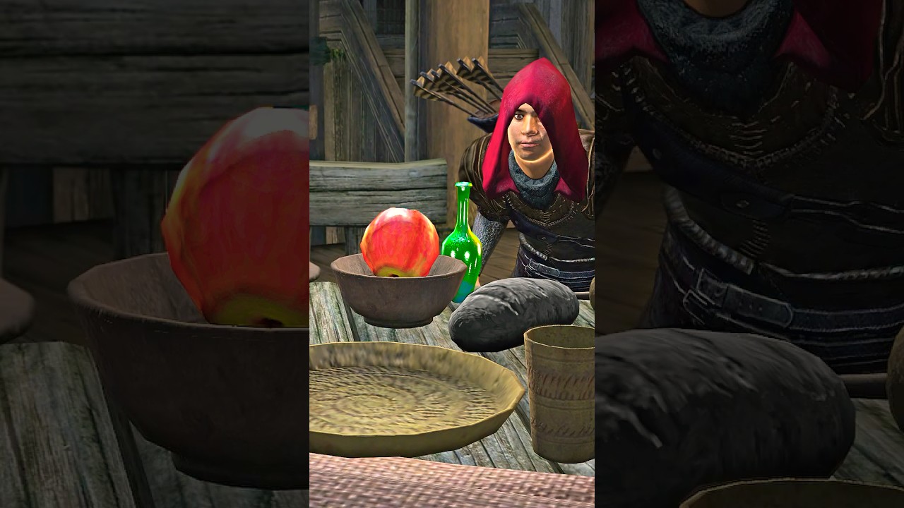 Replacing Food with Poisoned Apples instead.. #oblivion #elderscrolls #npc #tesiv - YouTube