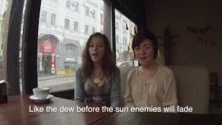 Anthem of Ukraine sang in English Language