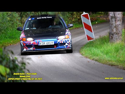 Dawid Kalisz / Piotr Szudy - Honda Civic - SUPER SPRINT STRASZYDLE 01-10-2022