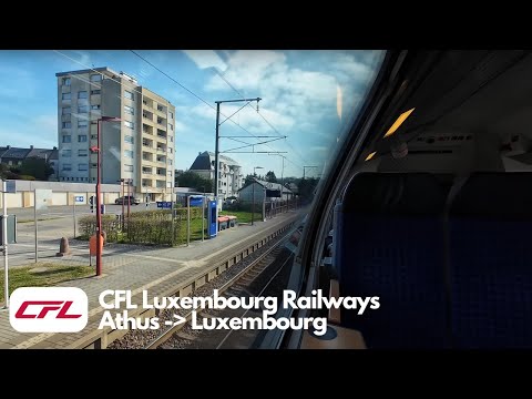 CFL Luxembourg Railways Full Journey (Athus - Luxembourg)