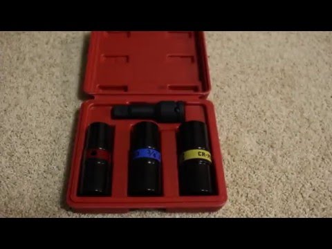 TEKTON 4950 half Inch Drive Lug Nut Service Tool Flip Impact Socket Set, SAEMetric, 4Piece by onza04