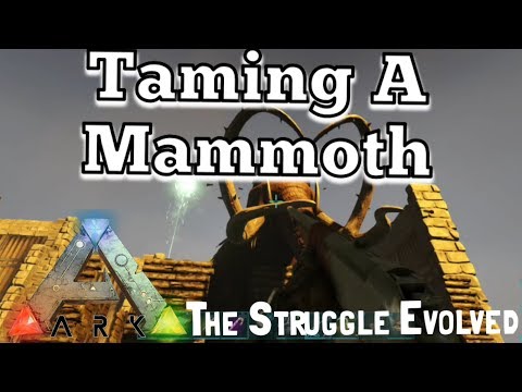 Ark: easiest way to tame a mammoth. (Xbox one) Jurassic ark